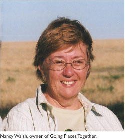 Nancy walsh, owner of Going Places Together
